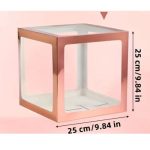 Balon Kutusu 25x25cm - Rosegold