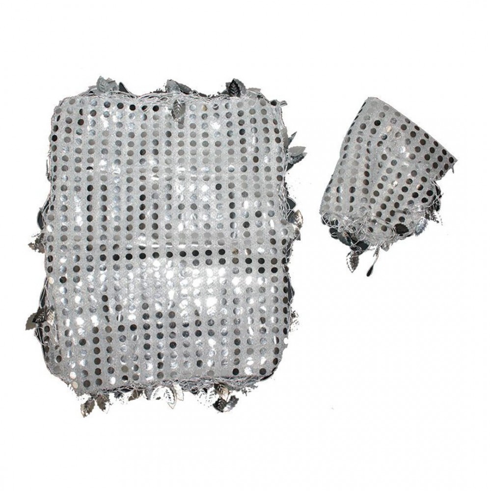 MIOHM10025G Halay Mendili Pullu Gümüş - Görsel 1