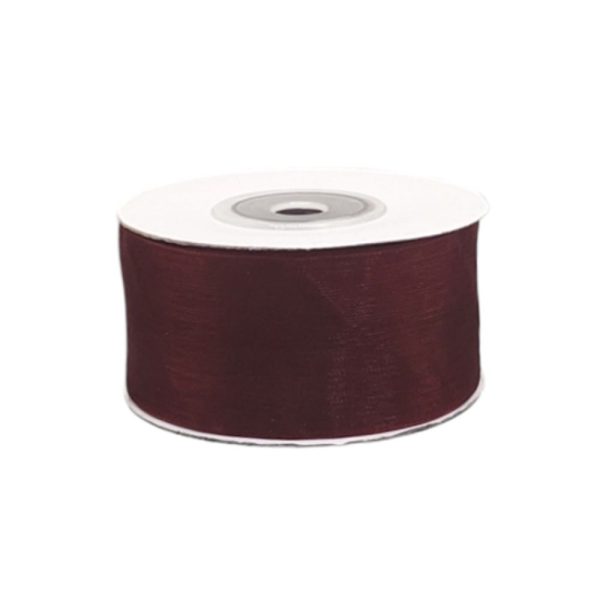 Organze Tül Kurdele 3 cm - Bordo