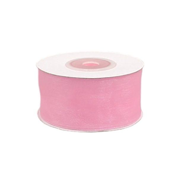Organze Tül Kurdele 3 cm - Pembe