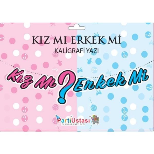 Kaligrafi Banner Cinsiyet Belirleme