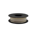 Krem Kenarı Altın Simli Çekme Kurdele 2.5 cm - Görsel 2