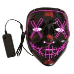 Halloween Işıklı Maske - Pembe - Görsel 2