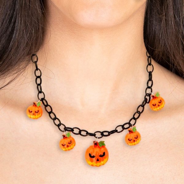 Halloween Korkunç Kolye - Balkabağı