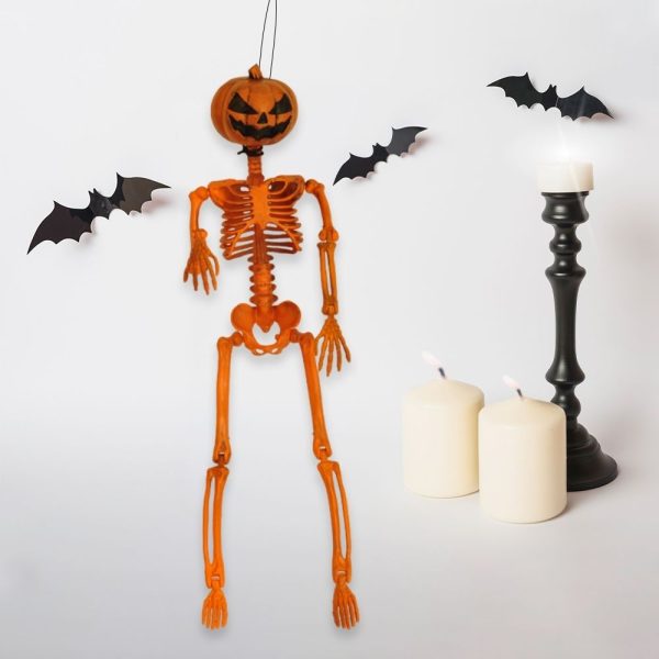 Halloween İskelet Dekor Turuncu