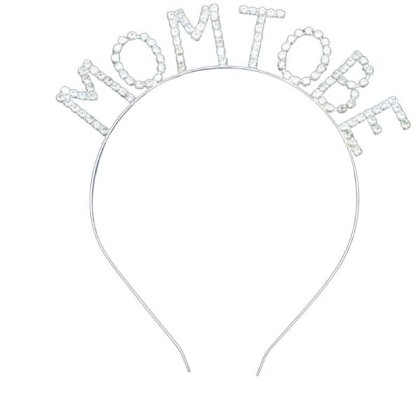 Taşlı Taç Mom To Be Gümüş
